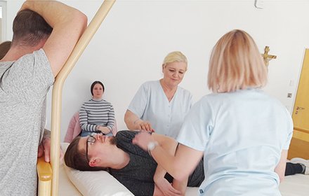 Fortbildung mit den Azubis des Josefinenstifts